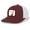 Giraffe, variant on Long Neck Giraffe Hat So High Animal Embroidered Mesh Back Trucker Hat, Cardinal/White
