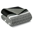 thumbnail image 5 of Hotel Style 14-Piece Black & White Stripe Bed in a Bag, King, 5 of 7