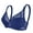 Blue, variant on Women's Nylon,Spandex Pink nylon bra Women's Deep V Traceless Latex Gathered And Breathable Adjustable And Sexy Bra