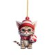 thumbnail image 1 of Colgante De Gato Bonito Colgante De Árbol De Navidad Colgante Para Coche Colgante Para Bolso Colgante De Árbol De Navidad Plano Acrílico 2D, 1 of 7