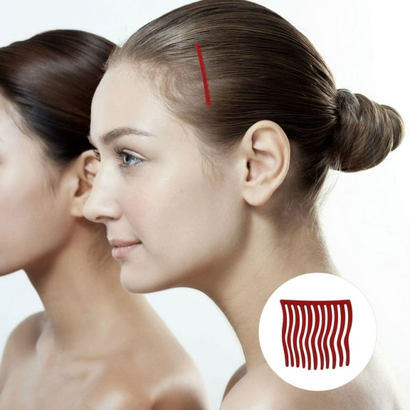 HEALEEP 6Pcs Pretty Hair Pins for and Wave Burgundy Colors for Daily Use