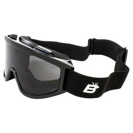 Birdz Vulture Padded Motorcycle Safety Goggles for Men Black