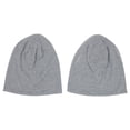 thumbnail image 1 of Miangastore 2 Ensembles de Bonnets Chauds Bonnet à Revers Polyester Gris Chaleur Tenue d'Hiver, 1 of 9