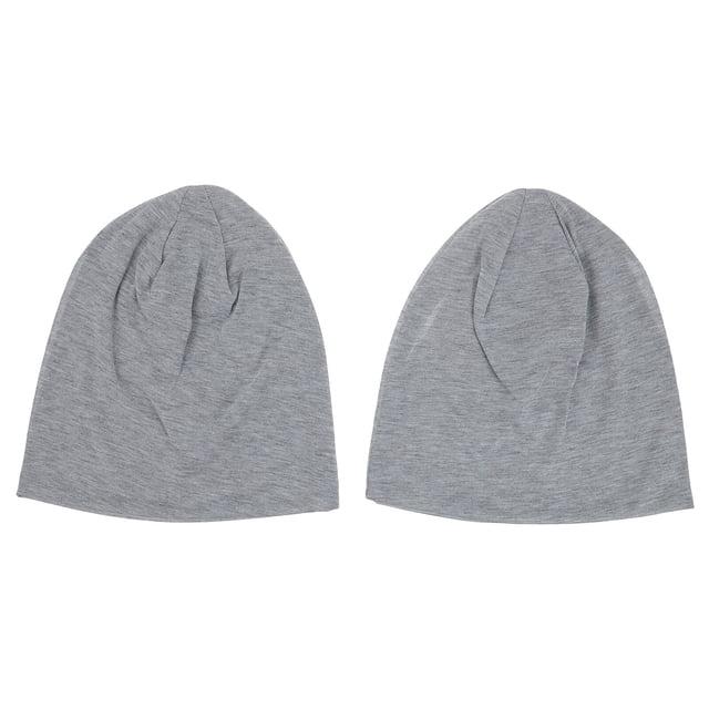 Miangastore 2 Ensembles de Bonnets Chauds Bonnet à Revers Polyester Gris Chaleur Tenue d'Hiver