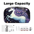 thumbnail image 3 of Unicorn USB Organizer | Hard Drive Cases | Charge Cord Organizer | Travel Cord Organizer Case - Oxford Cloth Waterproof Digital Storage Bag 5.9x9.44x3.14 in, 3 of 6