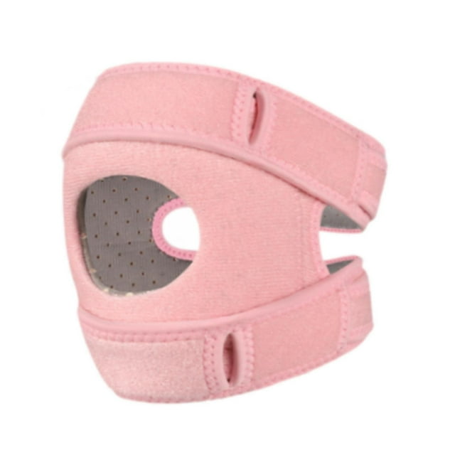 Correa de rodilla para tendón rotuliano, ajustable, antideslizante, profesional, portátil Rosa
