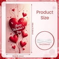 thumbnail image 2 of Red Heart Valentine's Day Banner Romantic Heart Backdrop Pink Background Gold Leaves Love Display for Valentine's Day Party Romantic Date Photo Shoot, 2 of 9