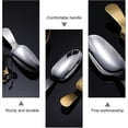 thumbnail image 3 of Minicuchara de té de acero inoxidable con mango corto, juego de té, 3 piezas (plateado), 3 of 5