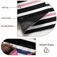 thumbnail image 6 of 6'x9' Area Rugs, Black Pink Stripes Indoor Outdoor Area Rug for Living Room Bedroom, Cartoon Funny Cute Bow Girl Striped Washable Bathroom Rugs Kitchen Floor Carpet Mats Home Decor Aesthetic, 6 of 8