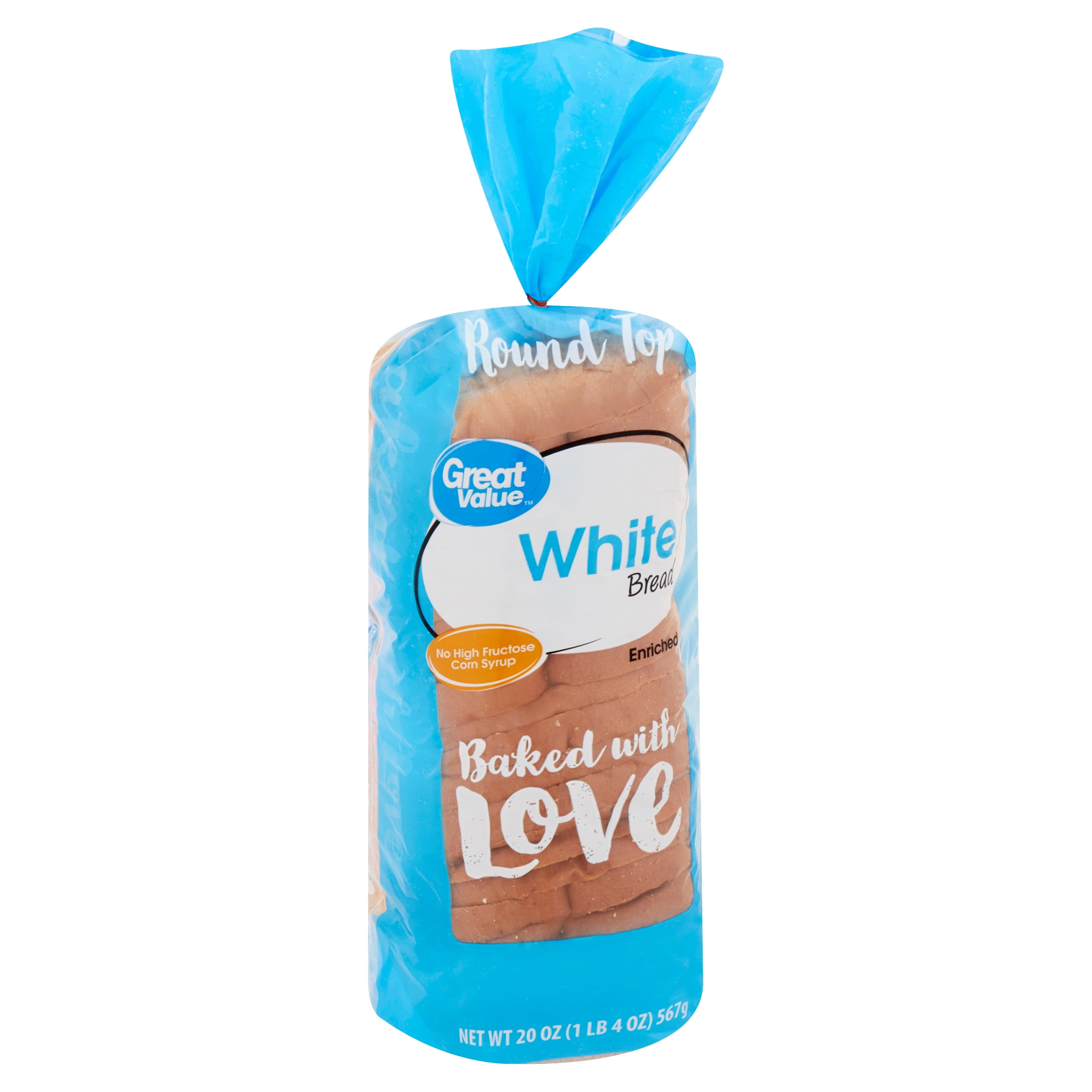 Great Value Enriched White Bread, 20 oz