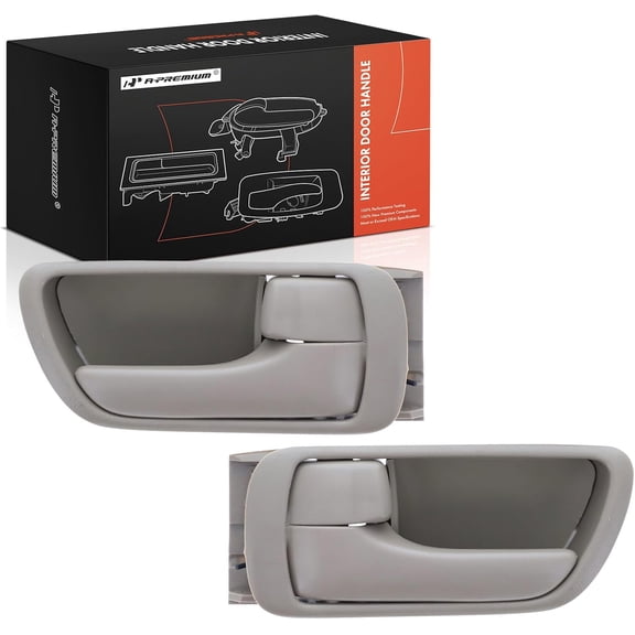 A-Premium Inside Interior Door Handles Compatible with Toyota Camry 2002 2003 2004 2005 2006, Beige, 2-PC Set, Front or Rear Driver and Passenger Side