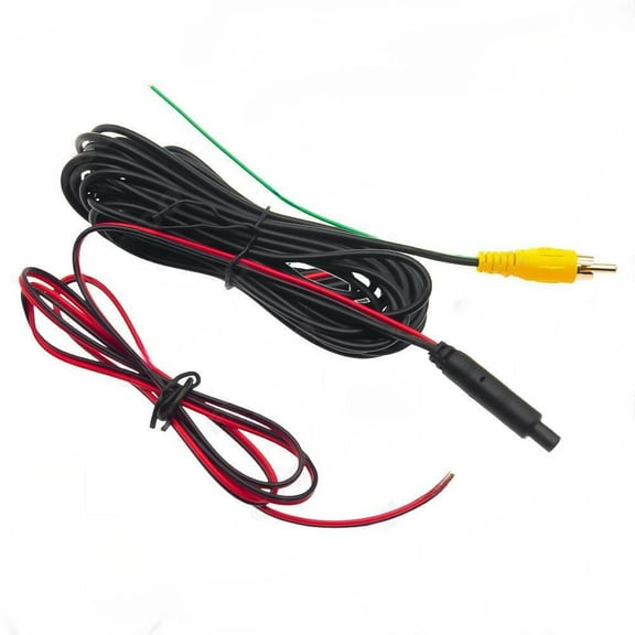 Suitable for BMW plug-in 4pin to RCA reverse camera video power integrated cable 6-meter reverse camera cable