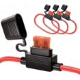 thumbnail image 1 of Fuse Holder 10 Gauge, Inline Fuse Holders 10 AWG Waterproof with 40 Amp Fuse, 3 Pack, 1 of 5