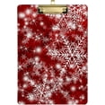 thumbnail image 2 of FMSHPON Christmas Festive Snowflake Merry Clipboard Hardboard Wood Nursing Clip Board and Pull for Standard A4 Letter 13x9 inches, 2 of 5