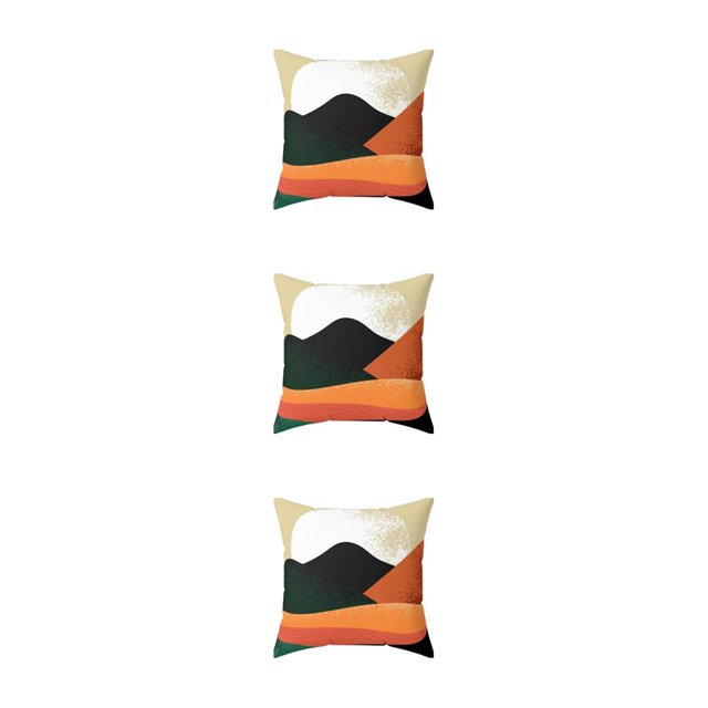 Transemion Throw Pillows Cover Soft And Durable For Home Decoration Easy To Clean Polyester Cushion Cover Pillow Cover Fit W0134-10 3Set