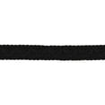 thumbnail image 1 of 3/4" (1.5cm) Basic Solid Collection Scroll Gimp Braid Trim (Style# 0075SGC), Pure Black #K9 (Jet Black) Sold By The Yard (36"/3 ft/0.9m), 1 of 1