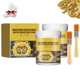 thumbnail image 1 of Weather Resistant Water-Based Gold Paint, Gold Acrylic Paint Metallic, Metallic Gold Paint for Metal, Waterproof G𝐨ld Leaf Paint for Arts, Paintings and Crafts, 1 of 6