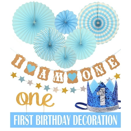 First Birthday Decoration Set For Boy 1st Baby Boy Birthday Party
