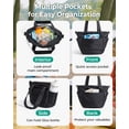 thumbnail image 3 of Bolsa de almuerzo BAGSMART para mujer, aislante, ligera, negra, 3 of 7