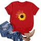 thumbnail image 2 of Blusas de Manga Corta para las Mujeres Divertido Impreso Cuello Redondo Tee, Vintage Humor Gráfico Blusas de Primavera para las Mujeres, 2 of 5