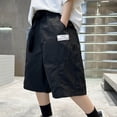 thumbnail image 2 of Tranfacy Toddler Boys 5-16 Years Summer Shorts Large Pocket Cargo Loose Knee Length Half Pants, 2 of 5