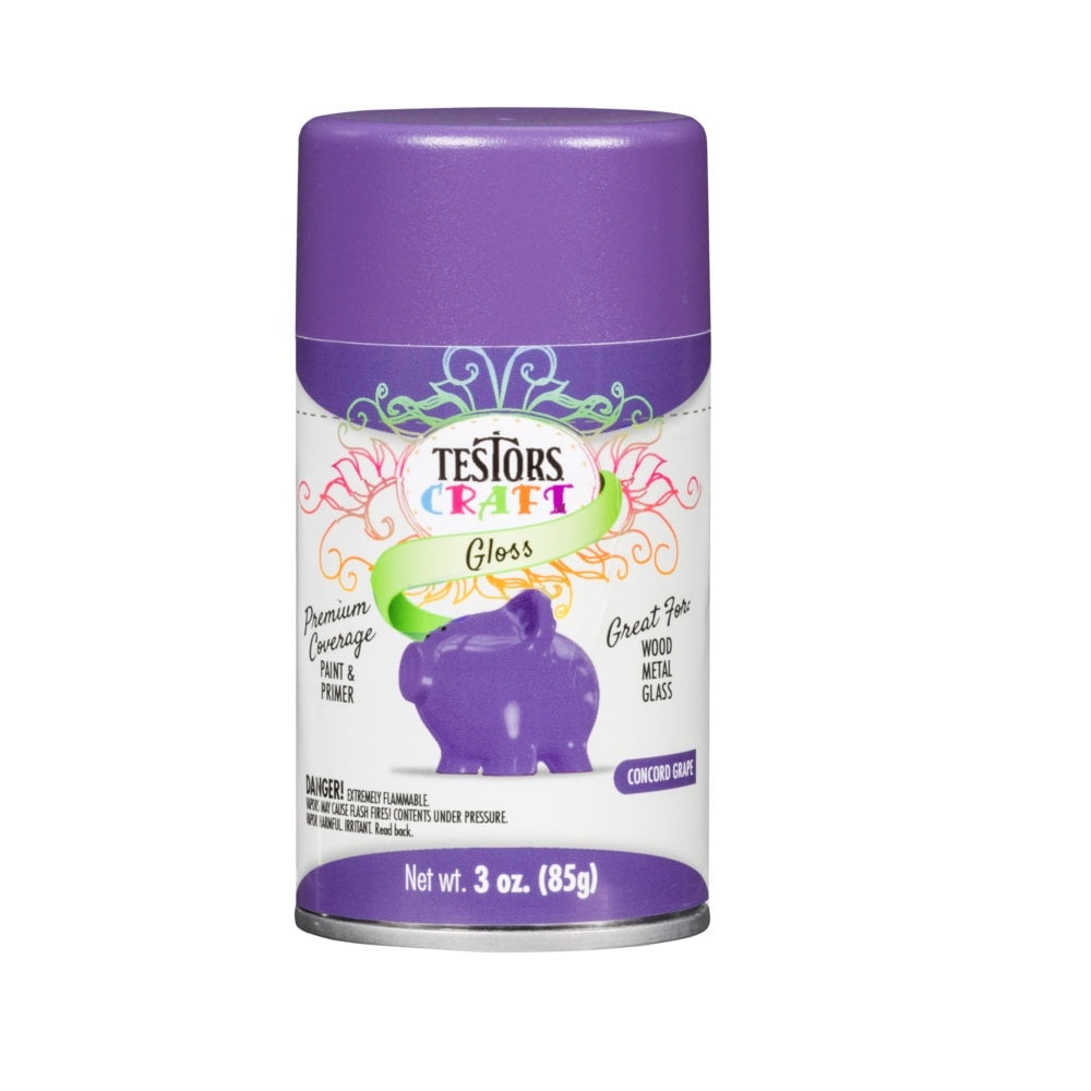 New RustOleum 321199 Testors Paint Spray, Concord Grape