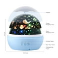 thumbnail image 4 of Led Projector Lamp, Starry Sky Baby Night Light 2 In 1 Ocean Projector & Stars Bedside Lamp 360 ° Degree Rotation Projection Lamp 8-Color Change Perfect For Kids Bedroom (Blue), 4 of 7