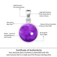 thumbnail image 6 of 925 Sterling Silver Pendant Natural Amethyst Handmade Jewelry, 6 of 8