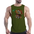 thumbnail image 3 of Camiseta sin mangas de baloncesto para exteriores, de secado rápido, para las cuatro estaciones, para gimnasio, de moda, Y2k, para deporte, ocio, transpirable, sin mangas, ropa para hombre, FNAF, 3 of 5