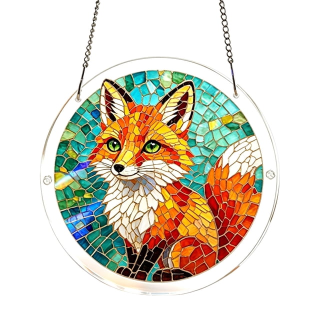 CaiYueKe Acrylic Puzzles Suncatcher Window Hanging, 7.4 Inch Sun Catcher Acrylic Puzzles Garden Decoration for Women Men Mom Birthday Gift Home Decor