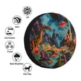 thumbnail image 4 of Yiaed Galactic Jungle Dinosaurs Print Print Tire Wheel Cover, tire covers for trailers,rv wheel covers,rv tire covers, camper tire covers,tire covers for cars-16 inch, 4 of 6