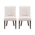 thumbnail image 2 of Powell Augusta Upholstered Dining Chair, Set of 2, Espresso and Natural, 2 of 11