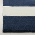 thumbnail image 3 of SAFAVIEH Kids Rugby Striped Wool Area Rug, Navy/Ivory, 3' x 5', 3 of 6