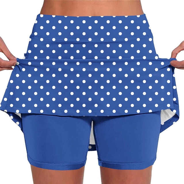 Pantalones de Yoga de Verano para Mujeres Pantalones de Jogger Ligeros de Cintura Alta con Bolsillos Y Pantalones Cortos de Falda, Impresión, Casual