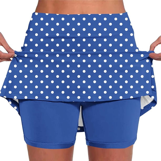 Pantalones de Yoga de Verano para Mujeres Pantalones de Jogger Ligeros de Cintura Alta con Bolsillos Y Pantalones Cortos de Falda, Impresión, Casual