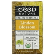 Good Nature Organic Herbal Tea, Linden Blossom, 30G, Pack of 6