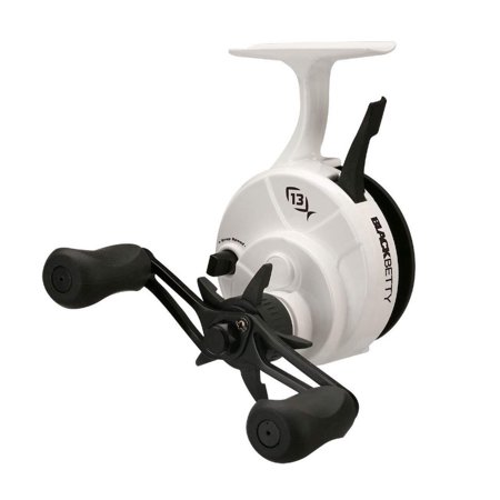 13 Fishing Black Betty FreeFall GHOST Right Hand Ice Fishing Reel - (Best Ice Fishing Reel)
