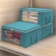 thumbnail image 2 of Laklulu Bolsa de Almacenamiento de Ropa, Caja de Almacenamiento de Ropa Debajo de la Cama, Acabado de Ropa de Tela, para Guardar edredones, Ropa, Ropa de Cama, Impermeable, 48 x 35 x 20 cm, Paquete, 2 of 5