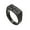 Black, variant on Men's Stainless Steel Retro Personality Gothic Punk Square Irregular Stone Texture Crack Pattern Biker Ring Hip Hop Style Black Size 9