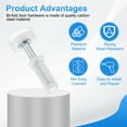 thumbnail image 3 of Uxcell Bifold Door Hardware Bi-Fold Door Top Guide Wheel Roller Repair Part Kit 2, 3 of 7