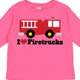 thumbnail image 4 of Inktastic I Heart Firetrucks Boys or Girls Long Sleeve Toddler T-Shirt, 4 of 5