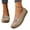 Khaki, variant on longantii Women's Comfort Leather Flat Slip On Loafers Casual Round Toe Soft Sole Moccasins Boat Shoes Classic Driving Lightweight Penny Work Shoe Black