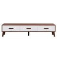 thumbnail image 5 of TV Stand, 63 Inch Entertainment Center with 3 Drawers Adorned with Embossed Patterns for TV up to 65+ inch, TV Console Table for Living Room, Bedroom, Office(Brown), 5 of 9