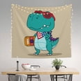 thumbnail image 2 of Xecao Cool Dino Playing Skateboard patten Tapestry 60x51 Inches Wall Hanging Poster Tapestry for Living Room Bedroom Home Decor, 2 of 6