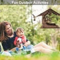 thumbnail image 4 of Wooden Bird Feeder Outdoor Durable Waterproof Squirrel Platform, 4 of 6