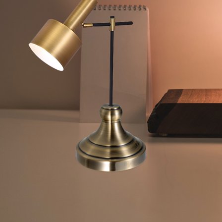 RENACLIPY Basic Golden Metal Round Lamp Base for Home Decor and Lighting Projects, 1 Pack