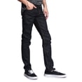 thumbnail image 3 of Victorious Men's Skinny Slim Fit Stretch Raw Denim Jeans - Multiple Colors & Sizes, 3 of 6