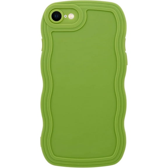 Cheeroll Soft Shell Back Cover Cell Phone Case for iPhone SE 2022, Green
