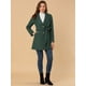 thumbnail image 3 of Abrigo De Invierno Midi Con Cinturón Y Un Solo Pecho Para Mujer Verde M, 3 of 6