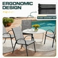 thumbnail image 6 of Homall Patio Dining Chair Metal Outdoor Textilene  Chair  Set of 4,Gray, 6 of 6